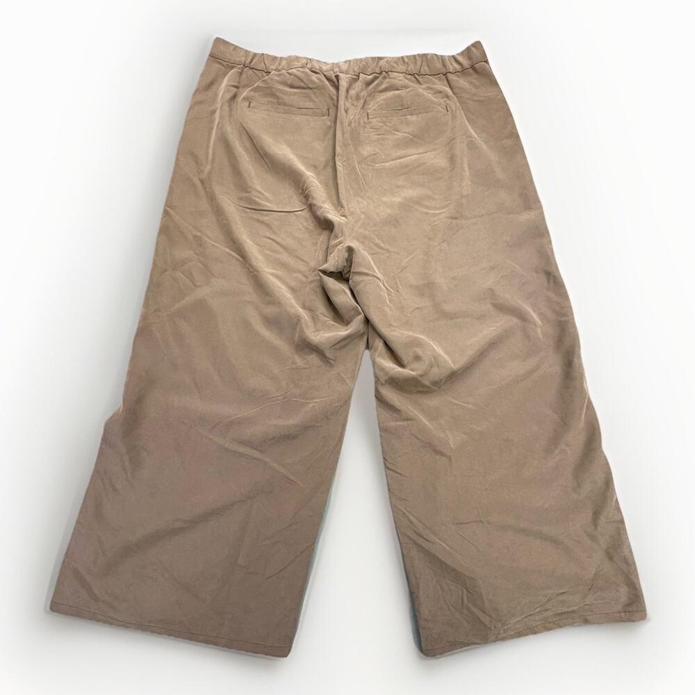 J. Jill Modal Wide Leg Cropped Pants Women’s XL Brown Blend Office Casual - Picture 2 of 11